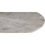 SOHO spisebord 105 cm - Matt svart kryssfot / Slvmarmor
