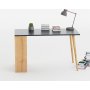 Sally skrivebord 120x60 cm - Antrasitt/eik