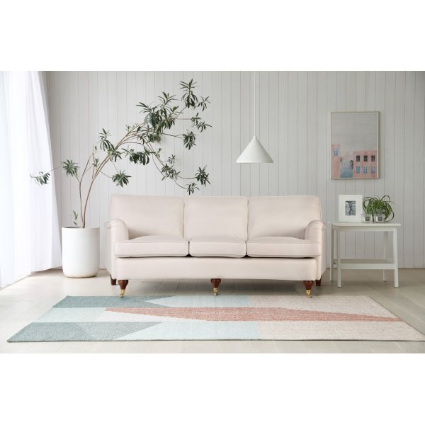 Howard Watford Deluxe 4-seters buesofa - Sand + Tekstilrens for mbler