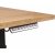Plassjusterbart skrivebord hyre 140 x 90 cm - Eik