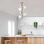 Fasettert taklampe 10455 - Vintage/hvit
