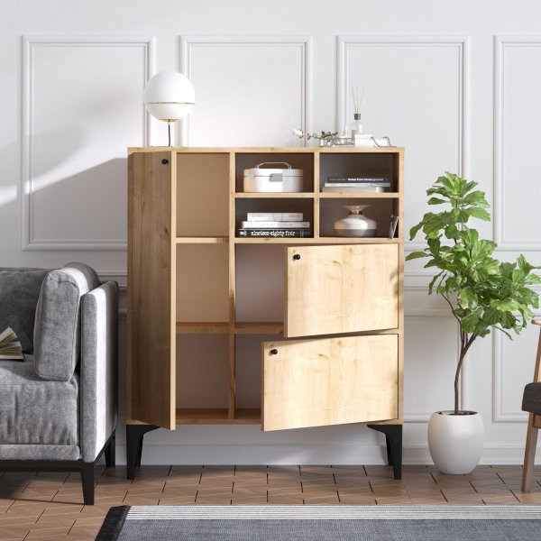 Ewa skjenk - Safir/eik