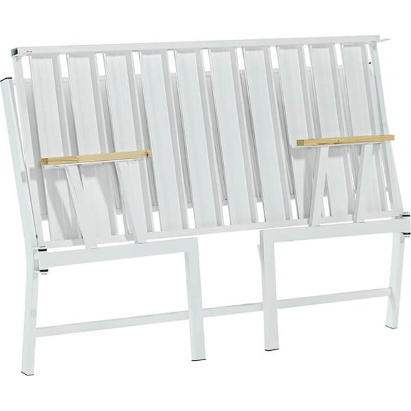 Lotus 2-seters utesofa - Hvit/grønn + Flekkfjerner for møbler Lotus 2-seters utesofa - Hvit/grønn + Flekkfjerner for møbler