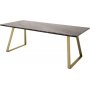 Spisebord Duffy 200 cm - Matt Messing / Marmor