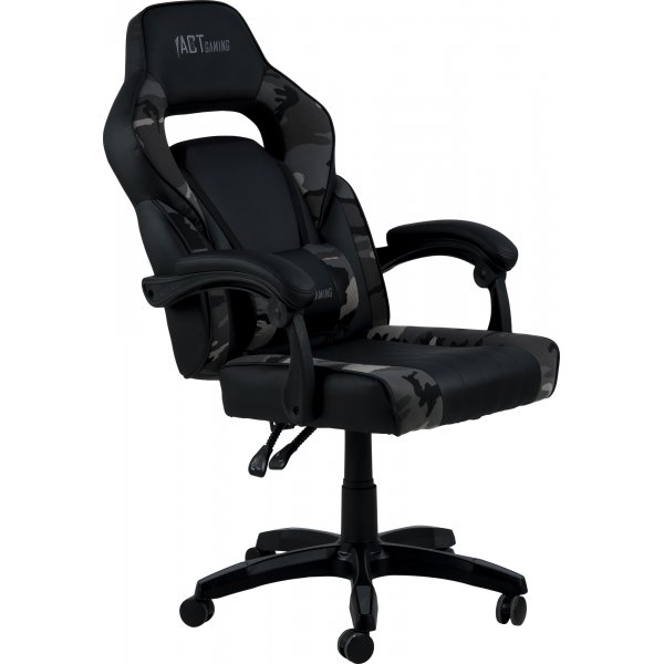 Canyon kontorstol / gamingstol - Sort PU/grå Canyon kontorstol / gamingstol - Sort PU/grå