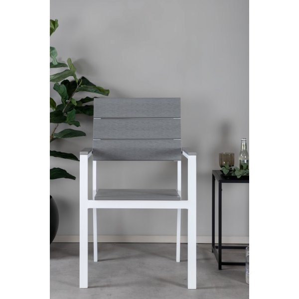 Levels spisestuestol - Grå/Hvit Levels spisestuestol - Grå/Hvit