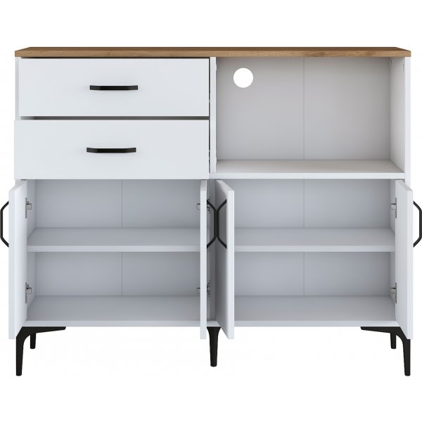 Jericho kjøkkenskap 166 - Hvit/valnøtt Jericho kjøkkenskap 166 - Hvit/valnøtt