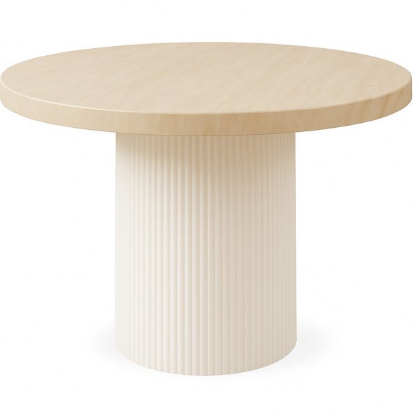 Spisegruppe med 4 stoler og spisebord 122 beige/teak - Merca/Salt