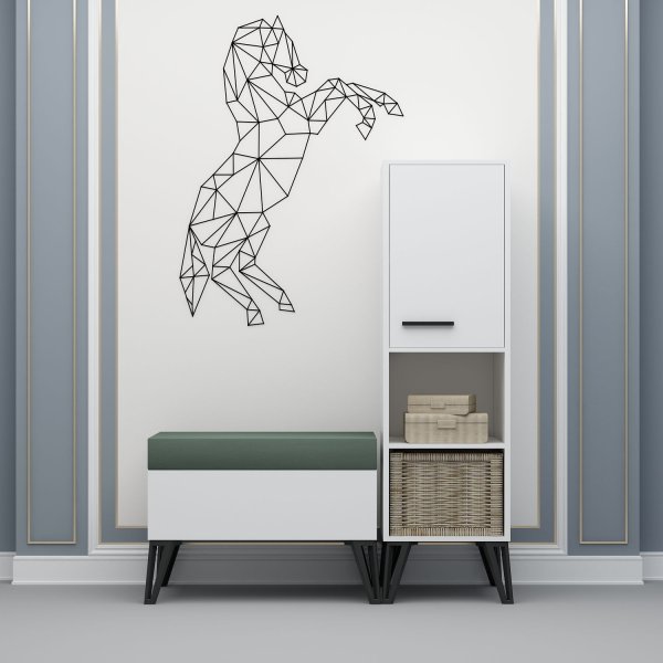 November hall mbler - Hvit/grnn