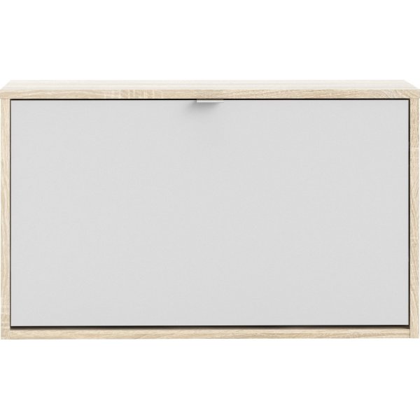 Sko skoskap med 1 rom - Eik/hvit