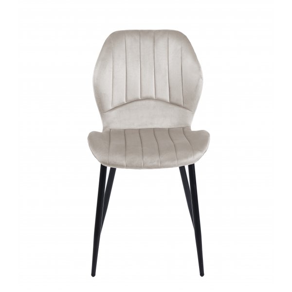 Santos spisestuestol - Beige flyel