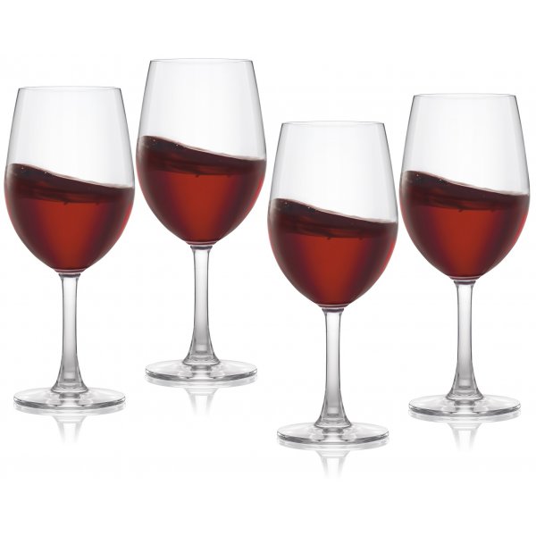 Pure & Simple rdvinsglass i krystall - 4 stk.