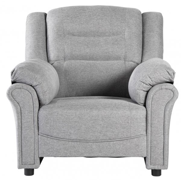 Vera lenestol i grått stoff + Tekstilrens for møbler Vera lenestol i grått stoff + Tekstilrens for møbler