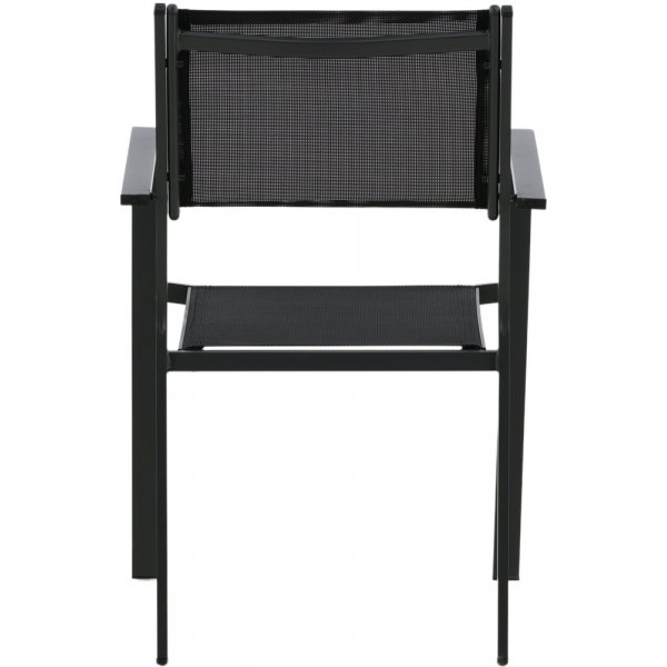 Stabelbar terrassestol svart - Copacabana