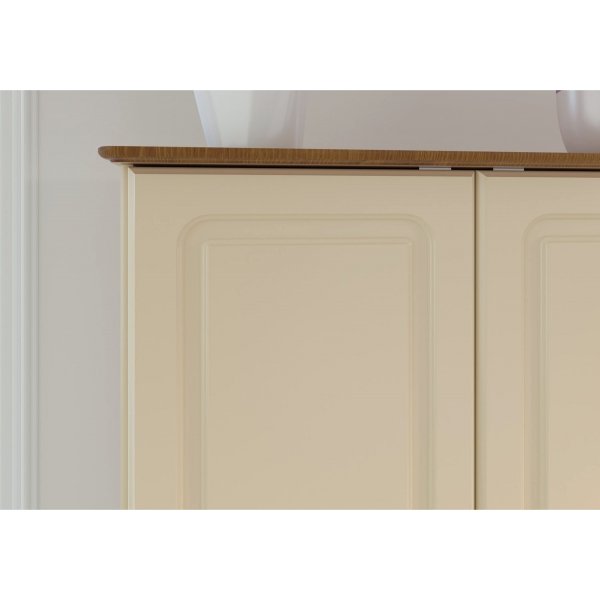 Richmond garderobe med 2 dører - Brun/kremhvit Richmond garderobe med 2 dører - Brun/kremhvit