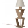 Kozena gulvlampe - Eik/hvit