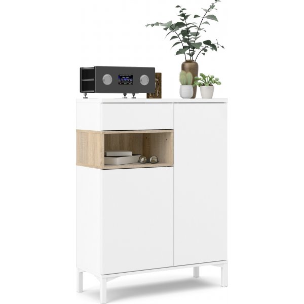 Roomers skap - Hvit/eik Roomers skap - Hvit/eik