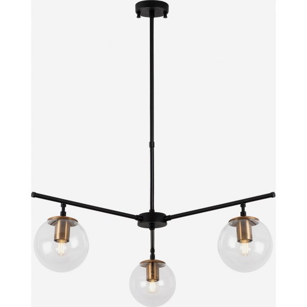 Atlas taklampe 10246 - Sort/antikk