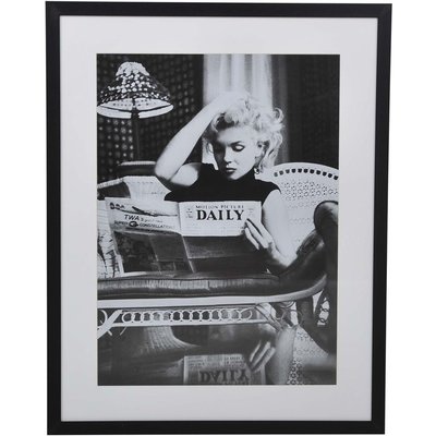 Maleri med speilramme - Marilyn - 70x90 cm