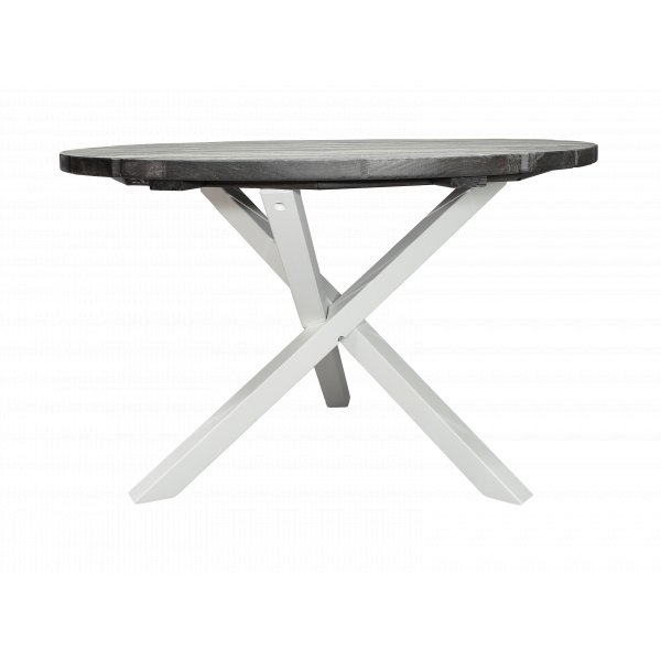 Scottsdale rundt spisebord 112 cm -Grlasert/hvit