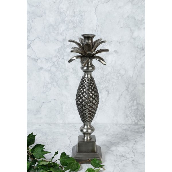 Lysestake annanas - Old silver