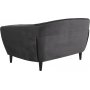 Felicia 2-seter sofa - Mrkegr (Flyel)