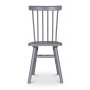 Sintorp spisegruppe, rundt spisebord 115 cm inkludert 4 stk. gr Orust pinnestoler - Hvit marmor (Laminat)