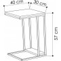 Pal sidebord - Eik