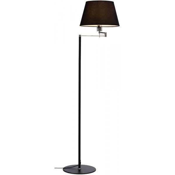 Sving gulvlampe - Svart/krom