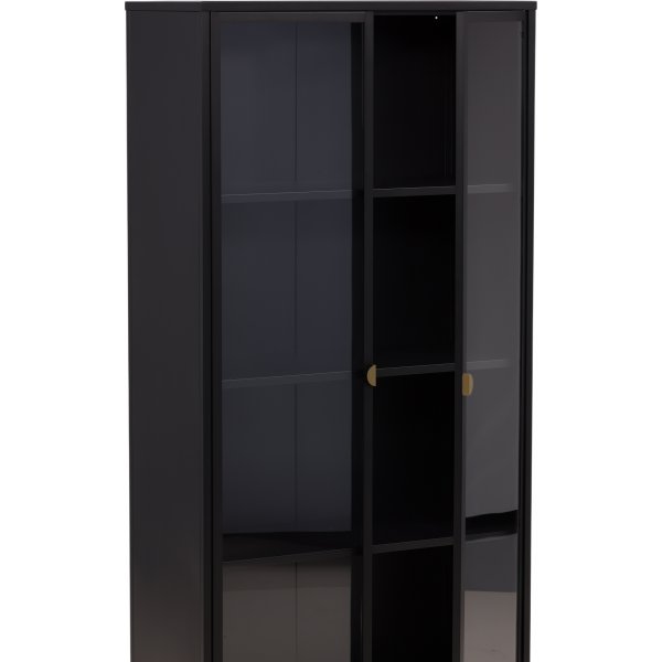 Alexander vitrineskap - Sort