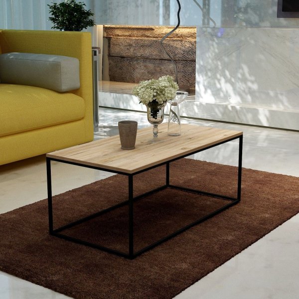 Mercan salongbord - Furu/svart Mercan salongbord - Furu/svart