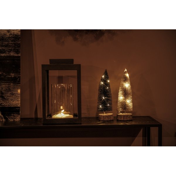 Trafalgar dekorativt tre med LED-lys - Sort