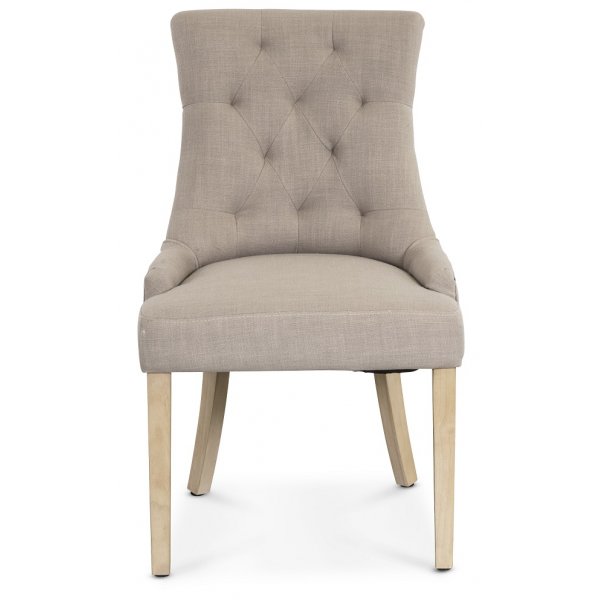 Tuva stol - Beige med antikkbehandlede ben + Flekkfjerner for møbler Tuva stol - Beige med antikkbehandlede ben + Flekkfjerner for møbler