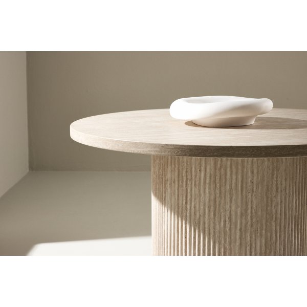 H�r�n sofabord �80 - Beige travertin