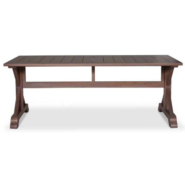 Edebo bord 200 cm - Brun-gr