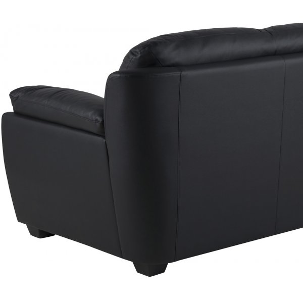 Palermo 2-seters sofa - Svart øko-skinn Palermo 2-seters sofa - Svart øko-skinn