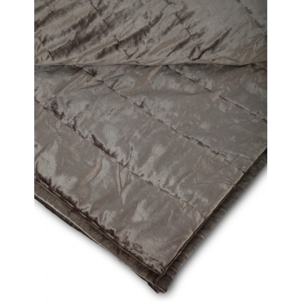 Viskose Sengeteppe 260x260 cm - Brun