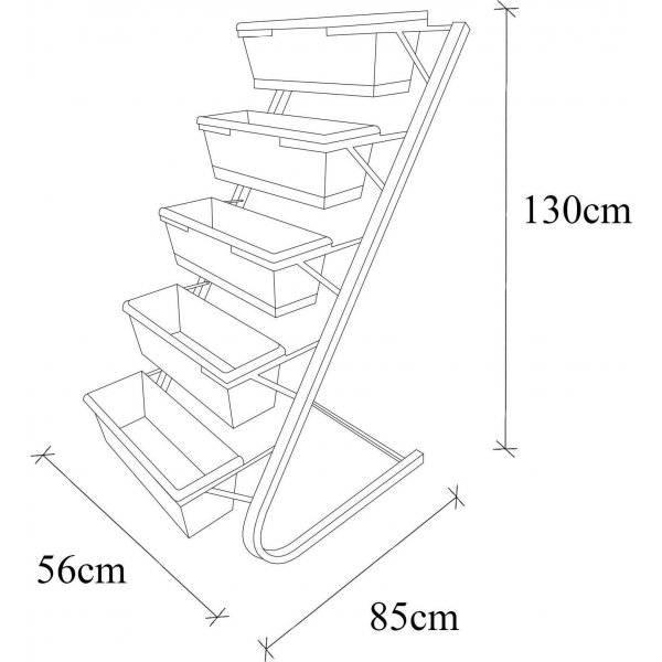 Rinse plantehylle - Mørkegrønn Rinse plantehylle - Mørkegrønn