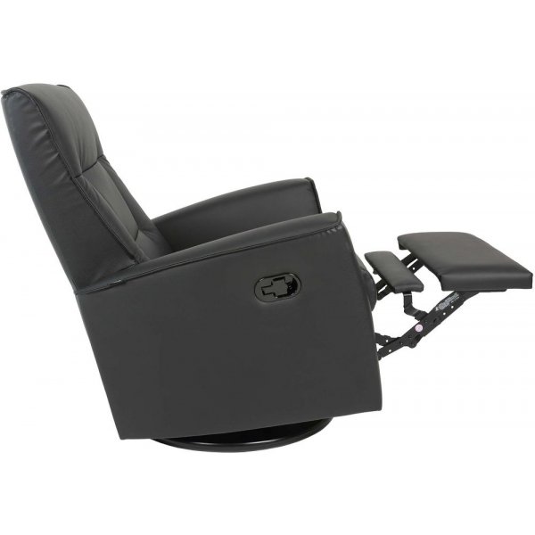 Hjellegjerde Ullstein manuell hvilestol - Svart (kunstl�r)