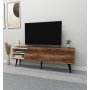 Tea media benk - Lys valntt/beige