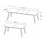 Bito uttrekkbart spisebord i oljet eik 180-270 cm