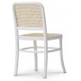 Omni spisegruppe, rundt spisebord 130 cm inkludert 4 stk. hvite Tyko stoler - Whitewash