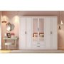 Henna garderobe 210 x 50 x 210 cm - Hvit