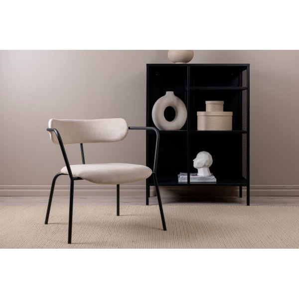 Shaun lenestol - Beige fløyel Shaun lenestol - Beige fløyel