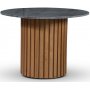 Sumo spisebord 105 cm - Oljet eik / Gr marmor