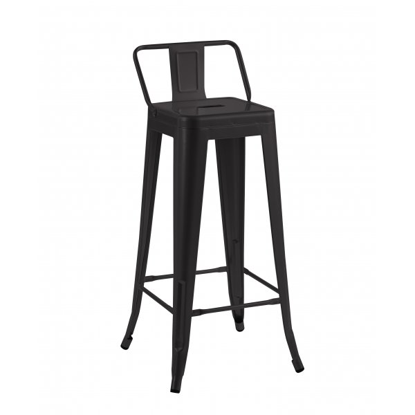 Iris barkrakk i svart metall - Setehøyde 76 cm Iris barkrakk i svart metall - Setehøyde 76 cm