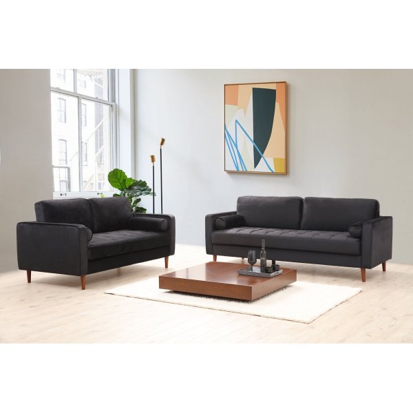 Roma 2-seters sofa - Svart Roma 2-seters sofa - Svart