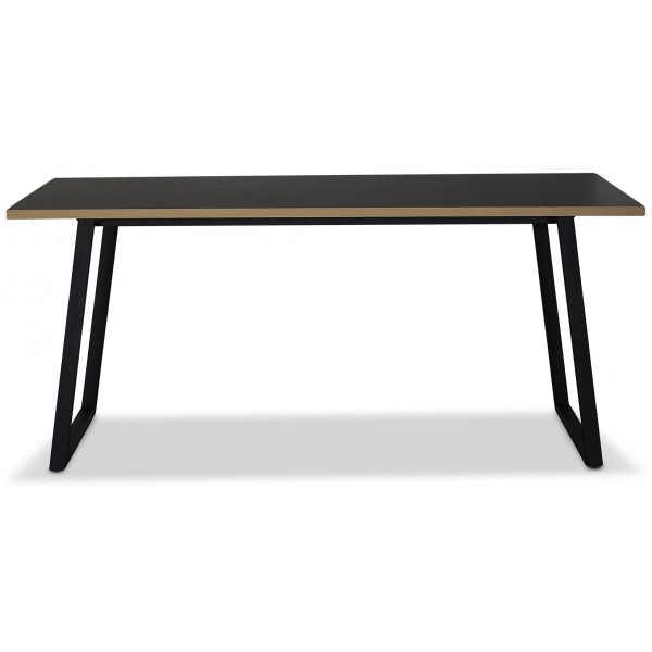 Edge 3.0 Spisebord 140x90 - Svart hytrykkslaminat (HPL)