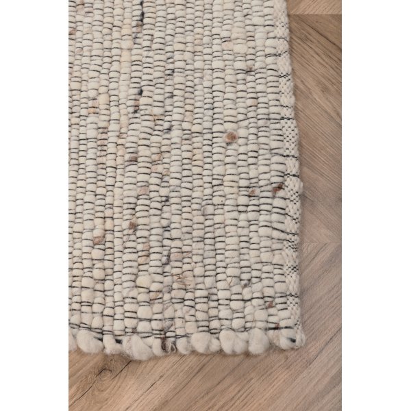 Pontus ullteppe - Hvit/beige Pontus ullteppe - Hvit/beige