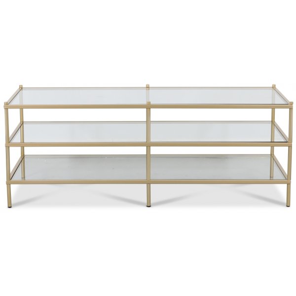 Tiffany Inca sofabord - Messing / Glassplate Tiffany Inca sofabord - Messing / Glassplate